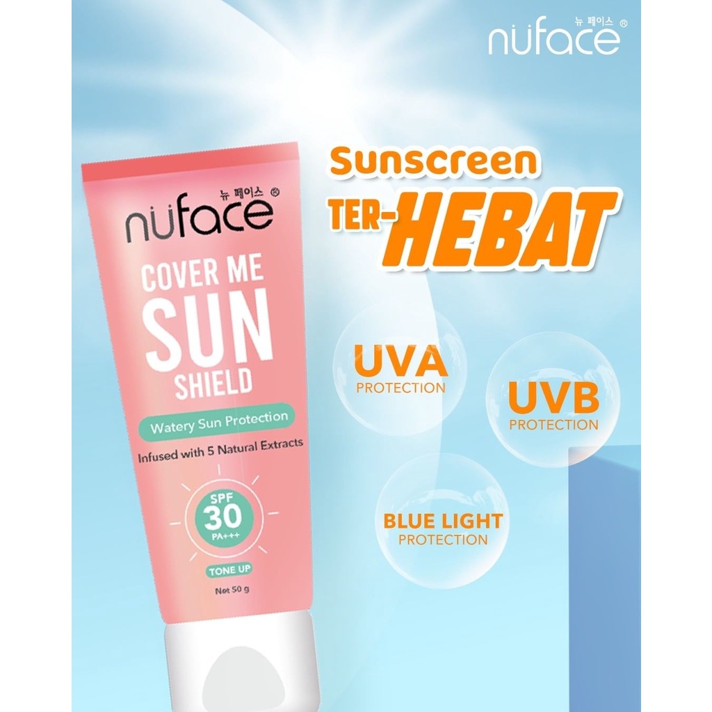 ❤ MEMEY ❤ NUFACE Cover Me Sun Shield Watery Sun Protection | Sunscreen SPF30 SPF50