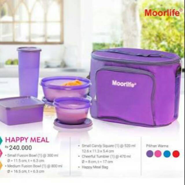 Lunch box set Happy meal Moorlife Promo