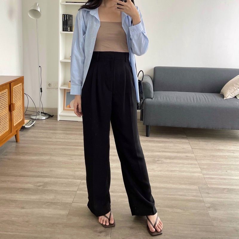 BEFAST - ZFS OOTD Celana Kulot ASYIA / LOOSE PANTS TROUSERS CELANA KULOT / Celana Panjang Kulot / Kulot Wanita Remaja / Celana Panjang Casual / OOTD ala Style Korean / Celana Panjang Formal Kerja / Terlaris / Trendy / termurah