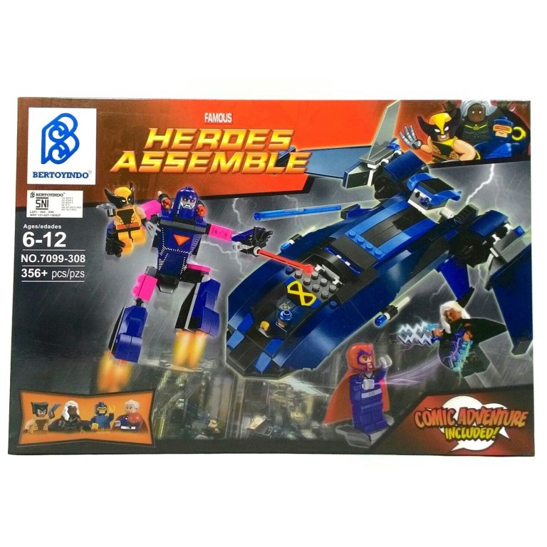 Lego The Avengers Famous Heroes Assemble 7099-308 356 Pcs
