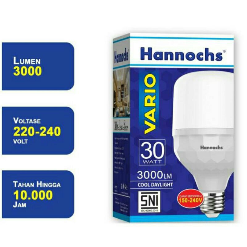 Lampu LED / Bohlam LED Hannochs VARIO 30 Watt - SNI Hannochs Murah