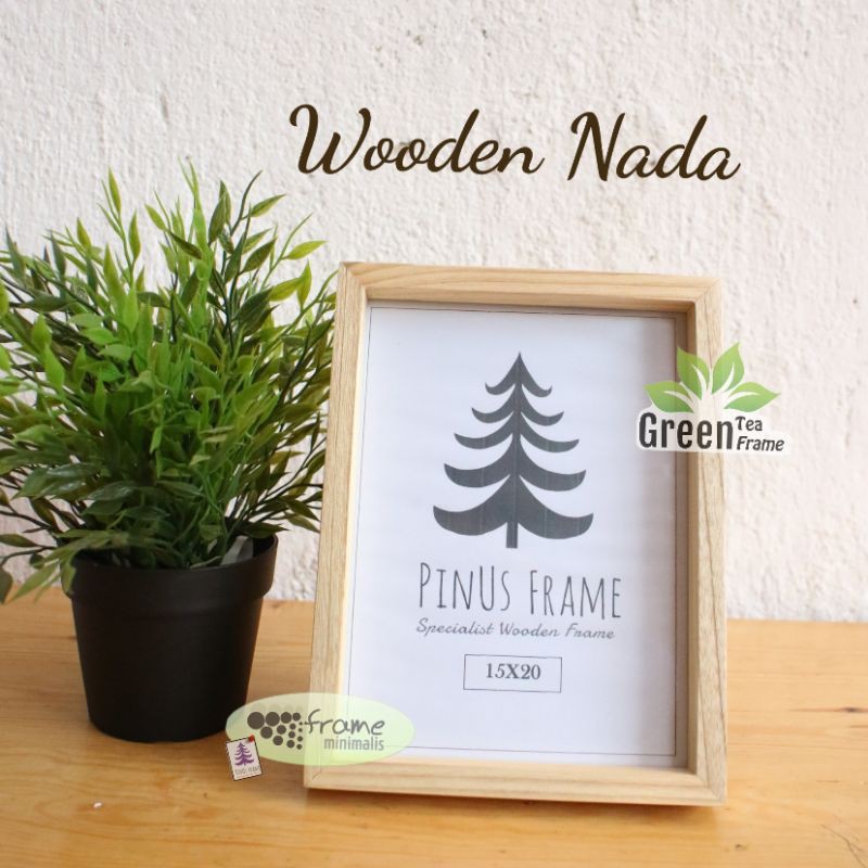 Frame Foto Kayu 5r 13x18cm Wooden Nada Bingkai Foto Minimalis Pigura Foto Kaca Shopee Indonesia