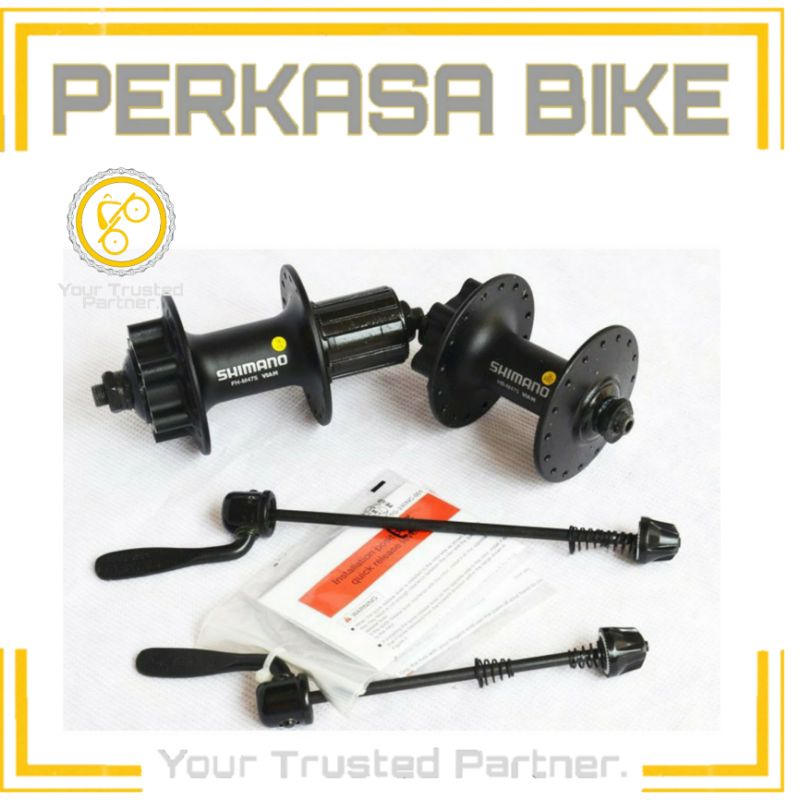 HUB FREEHUB SHIMANO M475 32H DISC 6 BOLT M-475 32 H PERKASABIKE