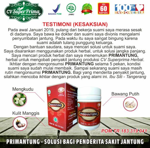 HERBAL EXTRAK JANTUNG ISI 60 UNTUK MENGOBATI  PENDERITA SAKIT JANTUNG