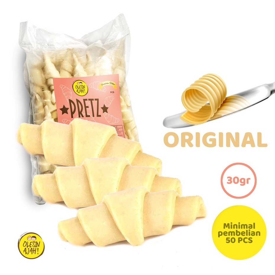 

CROFFLE - Croissant Dough Frozen +- 30gr isi 50 pcs