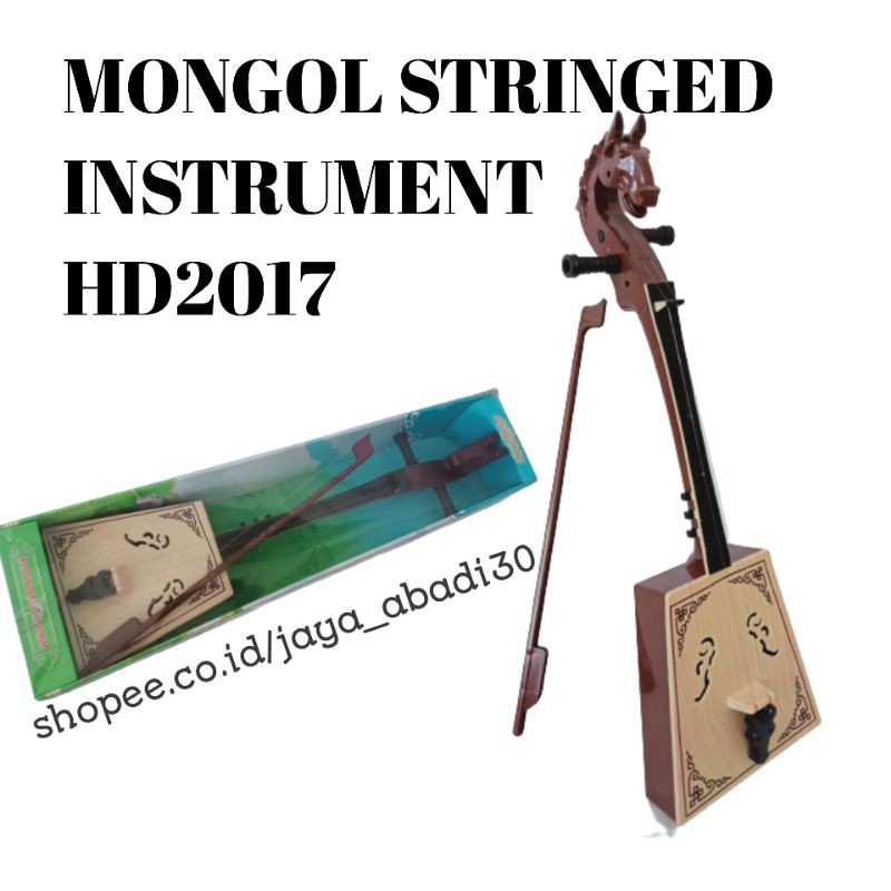 MAINAN ALAT MUSIK SEMACAM BIOLA / REBAB / MONGOL STRINGED INSTRUMENT (FREE BATTERAI)