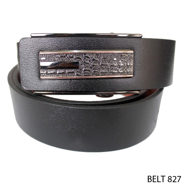 Ikat Pinggang Pria Rel SEMI KULIT HITAM – BELT 827