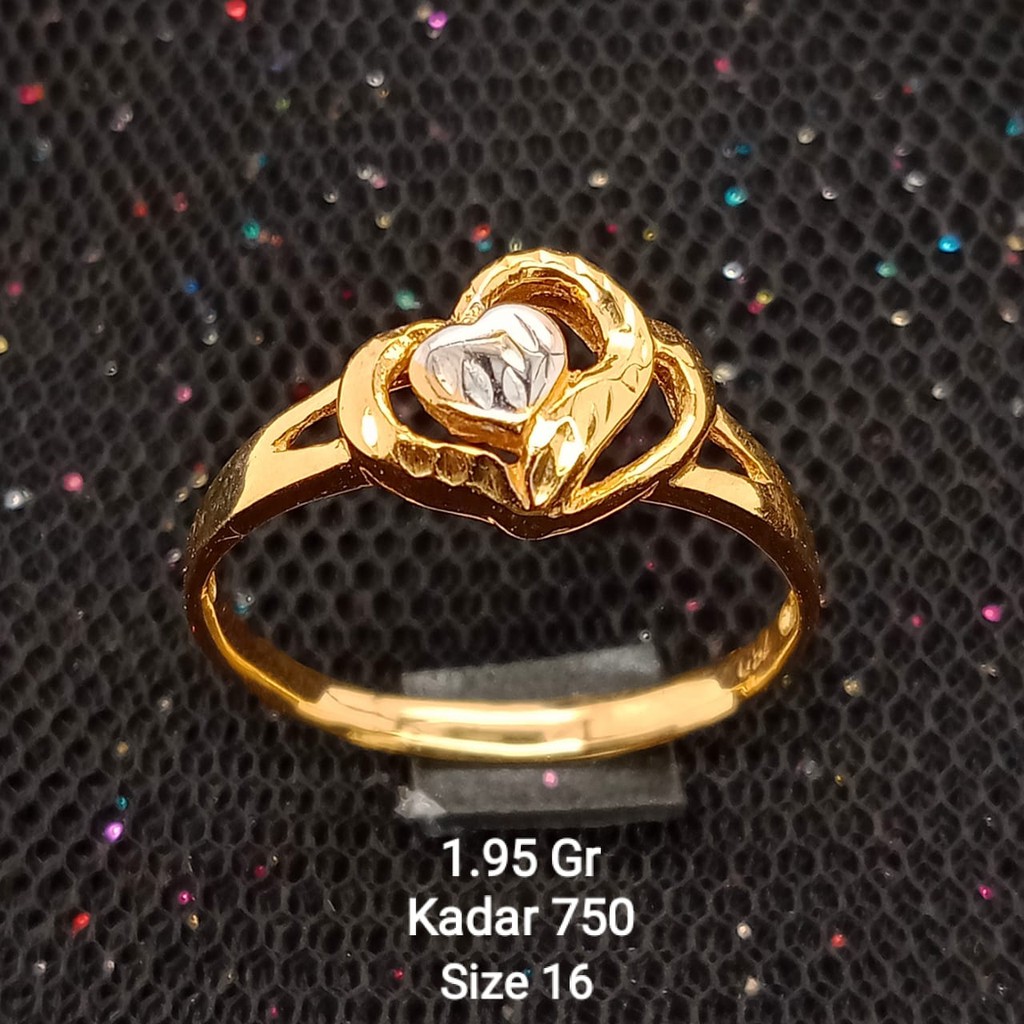 New Cincin Emas 17K - 1.95 gr Kadar 750 - 1835