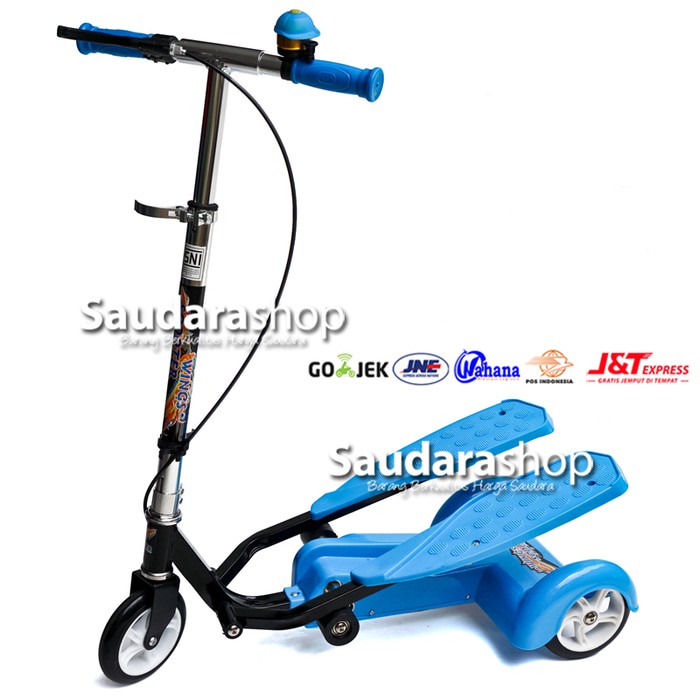 Skuter Injak Dua Pedal / Skuter Anak / Skuter Mainan Anak Otopet Biru