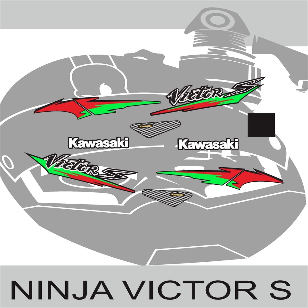 STIKER STRIPING VARIASI NINJA VICTOR S