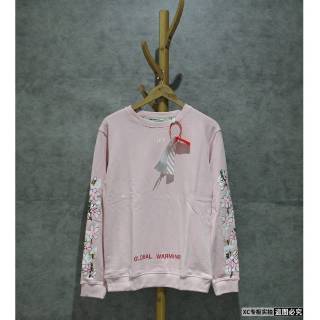 off white sakura pink hoodie