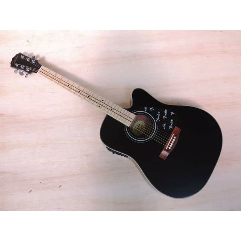 GITAR AKUSTIK ELEKTRIK FENDER HITAM