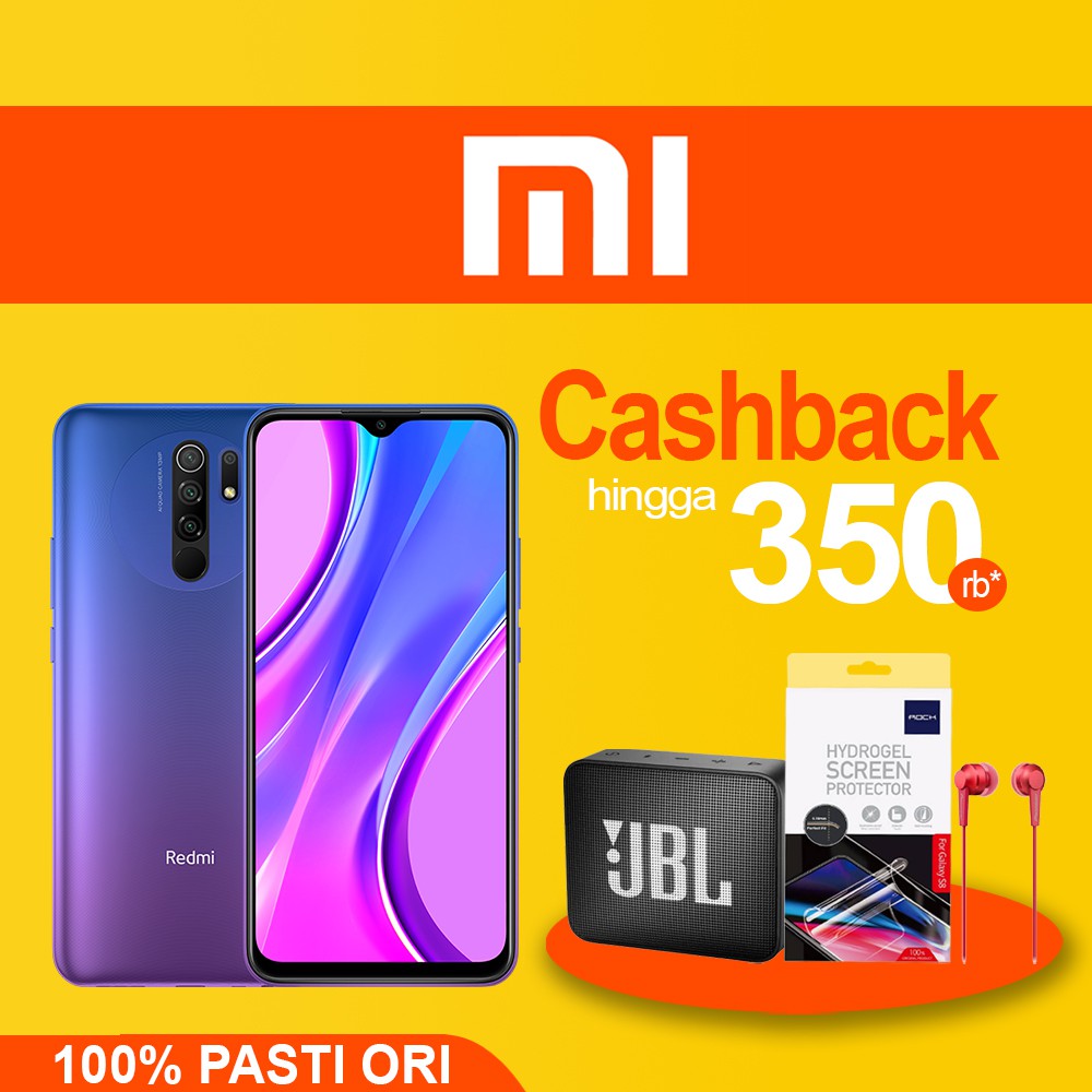 Xiaomi Redmi 9 4GB / 64GB 3GB 32GB Garansi Resmi TAM | Shopee Indonesia