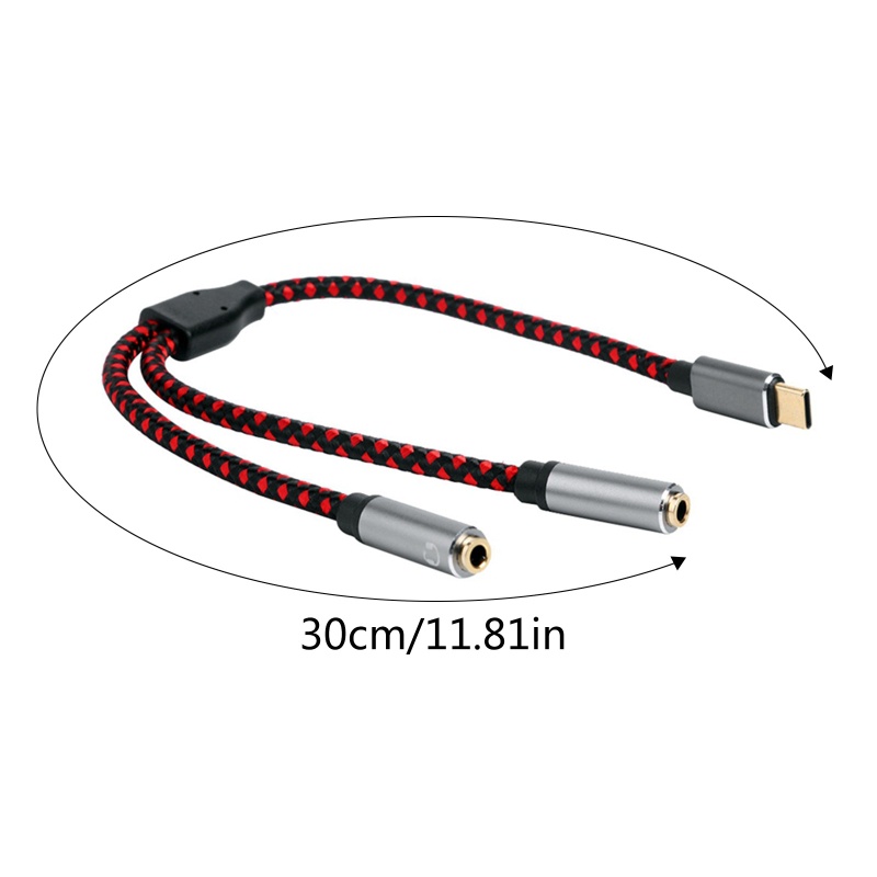 Bt 2in1 Type C to 3.5 Aux Adapter Cord Kabel Headphone USB C to 3.5mm