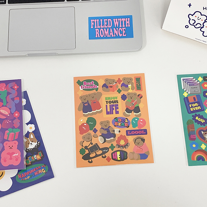 Winzige Korean Stickers Vintage Sticker Journal Scrapbook Phonecae Decor-3