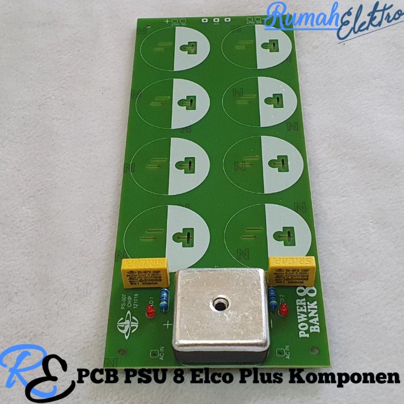 PCB PSU 8 Elco Plus Komponen
