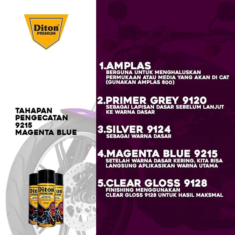 DITON PREMIUM Magenta Blue 9215 400 ml