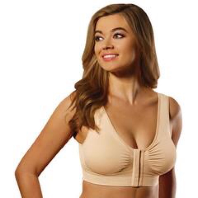 front zip miracle bamboo bra