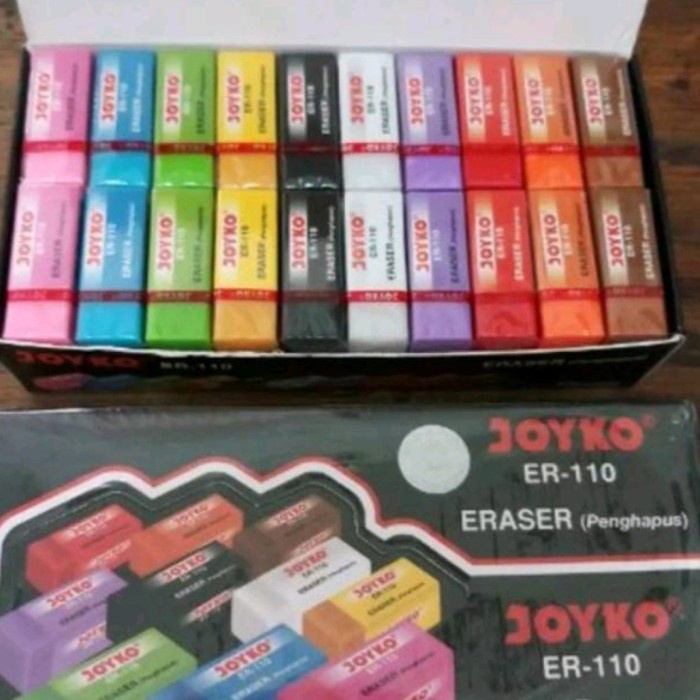 

Gaya Penghapus Joyko Warna Warni Harga Perkotak Satu Kotak Isi 40 Pcs Terbatas