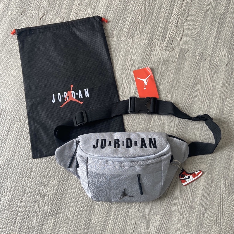 Waist bag jordan Crack burst Grey with Dustbag