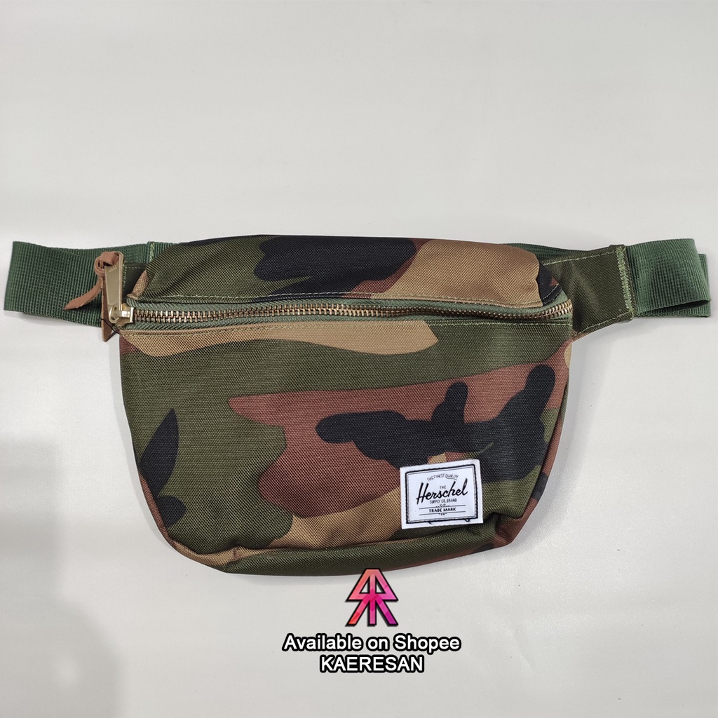 Tas Waistbag Herschel Fifteen 2L Woodland Camo Original