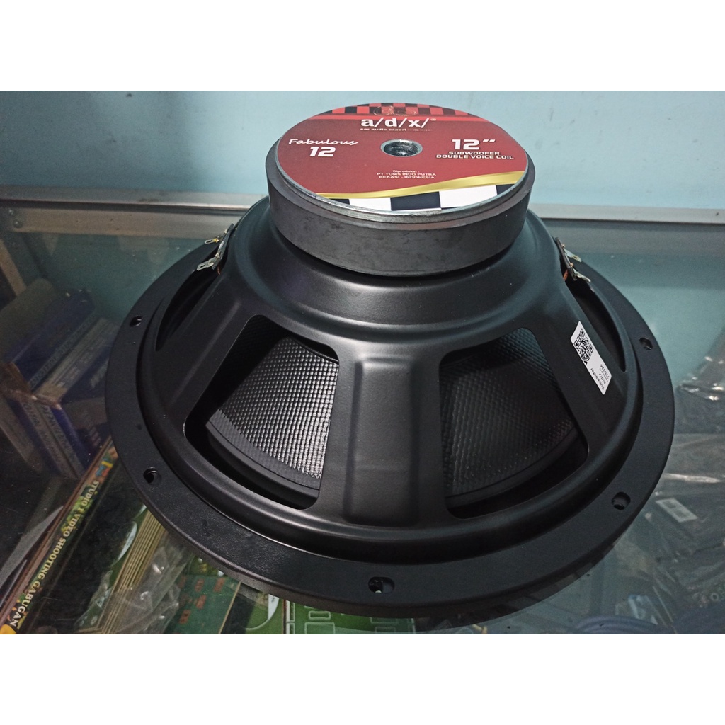 Speaker Subwoofer ADX A/D/X FABULOUS 400w Super Bass 2COIL 12INCH