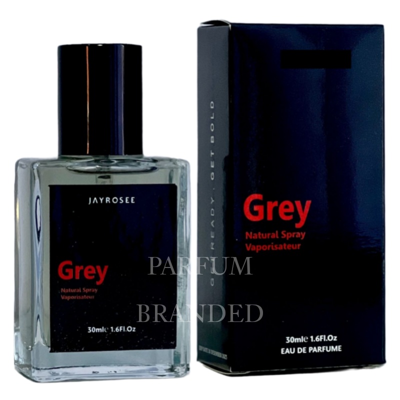 Parfum Viral Pemikat Pasangan Original Jayrosse Jayrosee Jayrose Grey Rouge Noah - Parfum Pria Wanita Best Seller Inspired By Jayrosse 30ml-Grey 30ml