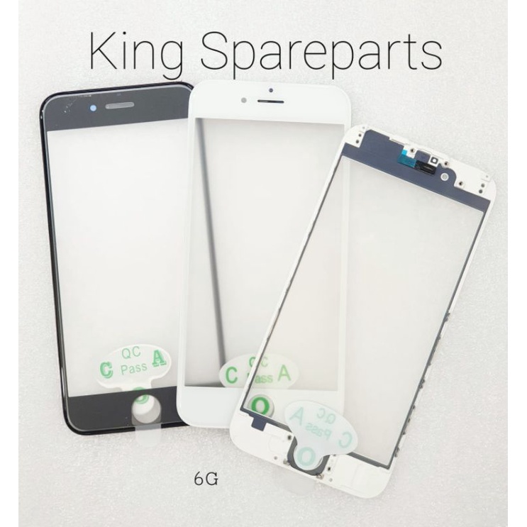 KACA GLASS LCD PLUS FRAME LEM OCA IPHONE 6 6G