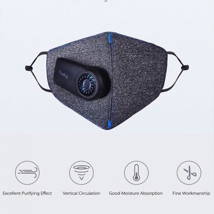 Purely KN95 Anti-Pollution Air Mask with PM2.5 550mAh Rechargeable