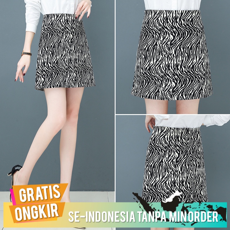 Rok Mini Sexy / Rok Import Rok Pendek Leopard Cetak Rok Wanita    Rok Lipit plaid A-Line