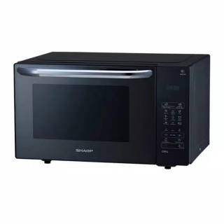 Sharp microwave 25 liter R-735 MT(K) BLACK AND SILVER | Shopee Indonesia