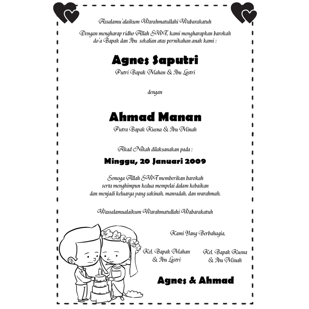 

Kartu Syukuran Desain Kartun Wedding Simple
