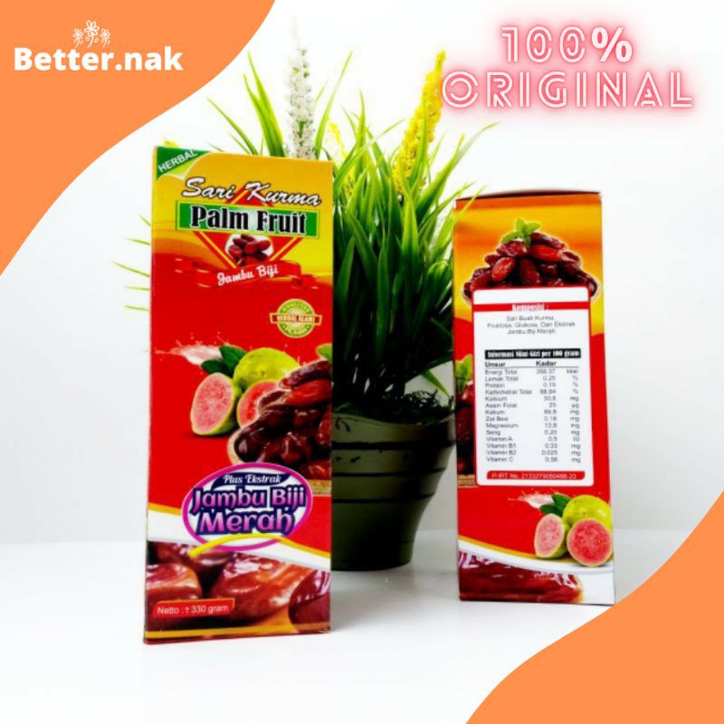 

SARI KURMA PALM FRUIT JAMBU BIJI MERAH 100% Original