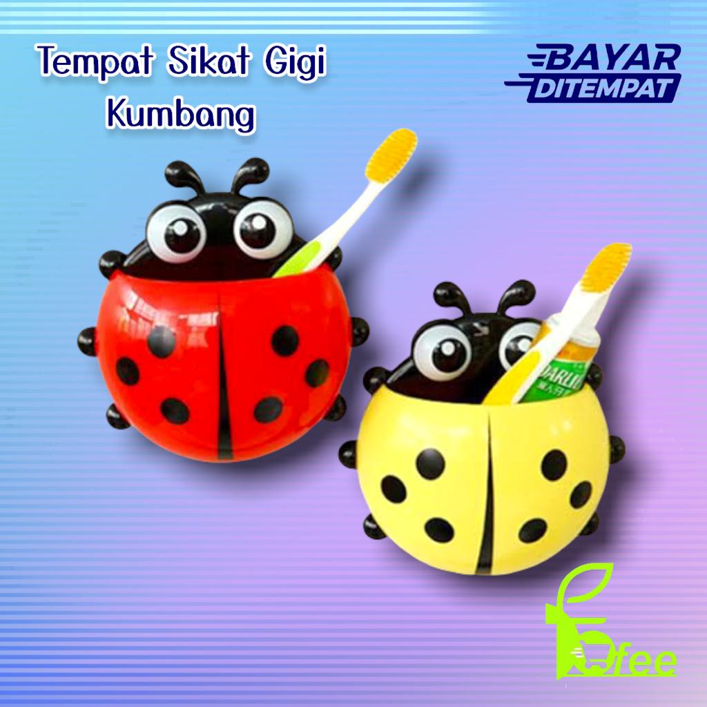 [IMPORT] -  Ladybug Toothbrush holder / Tempat Sikat Gigi Odol kumbang