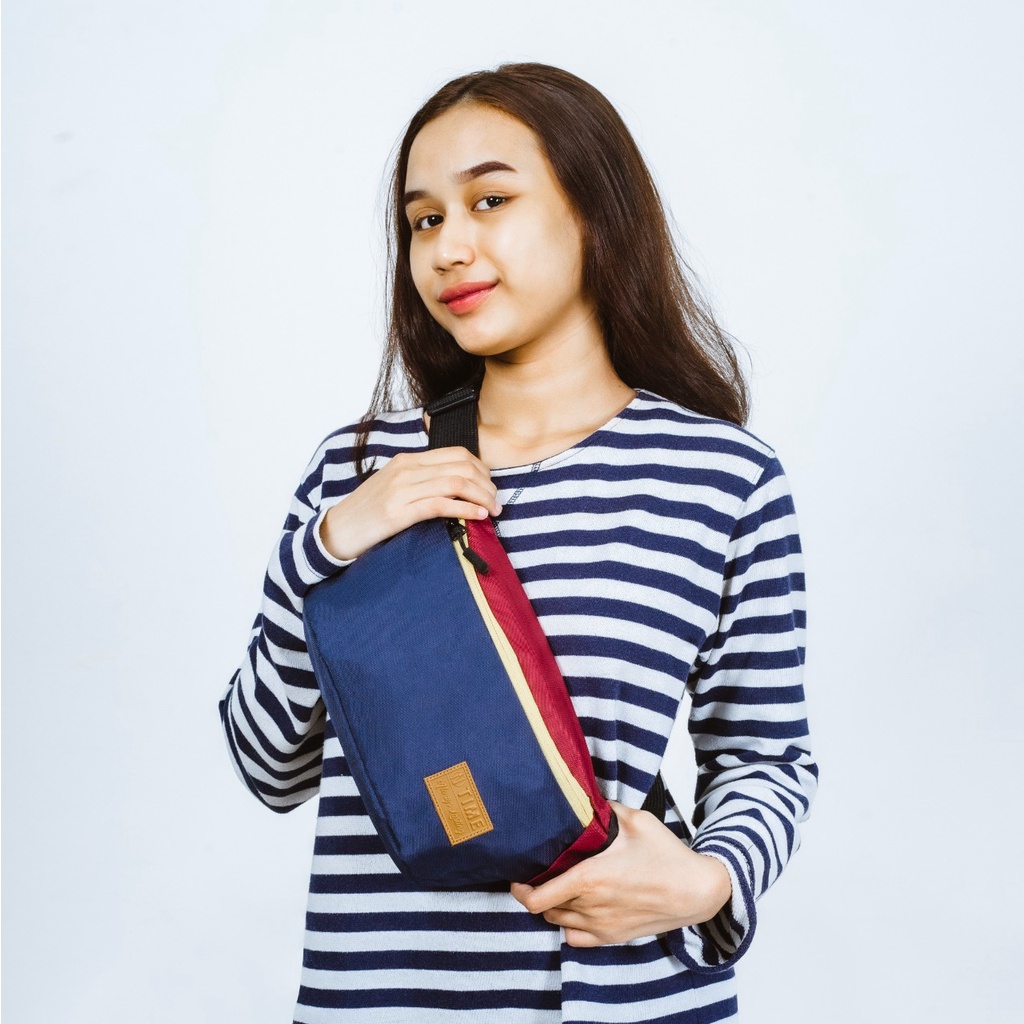 Tas Selempang Pria Wanita ONTIME Waist bag Crossbody Outdoor - Goldiesbags