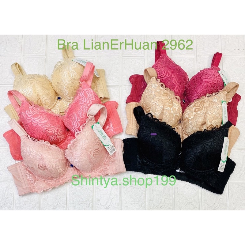 BH | Bra Push Up Cup B LianErHuan 2962 Pakai Kawat dan Busa Tebal Lembut