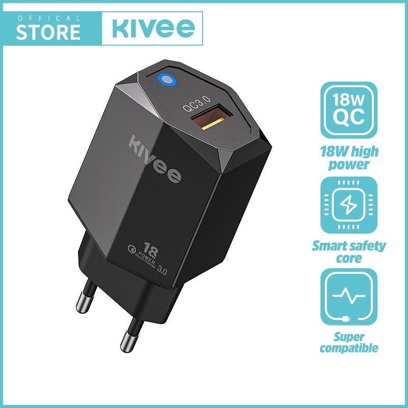 100% Gift！！！KIVEE Original Charger Fast Charge Oppo Samsung Xiaomi Charger Head 18w 22.5w Wall Charg