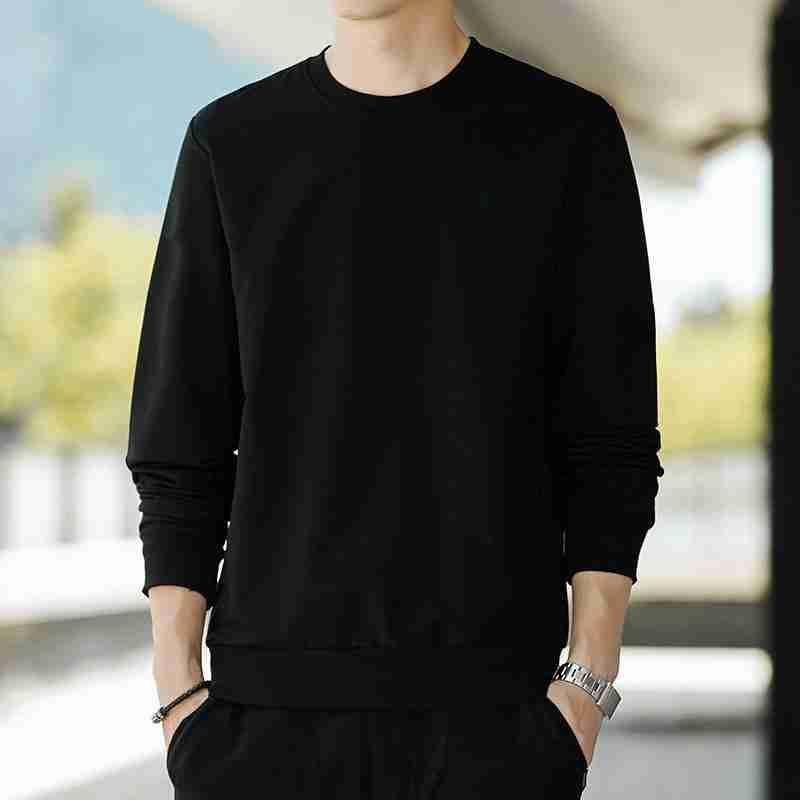 Baju Sweatshirt Toonz Pria Motif Polos Lengan Panjang Good Quality