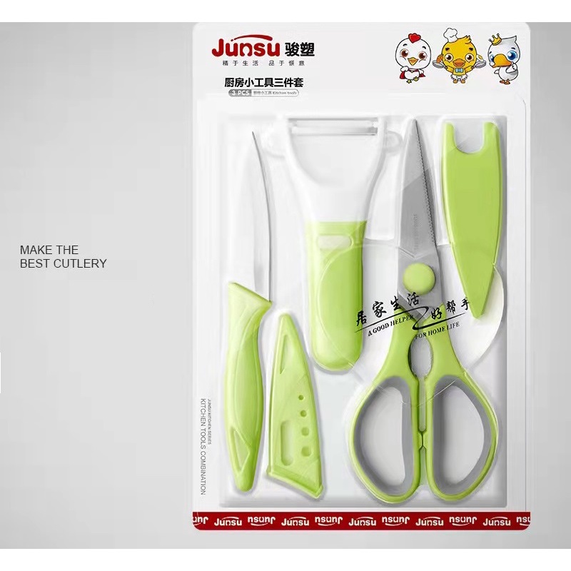 Cutting Pisau Gunting Parutan Set Dapur Pisau Dapur Peeler Lengkap Set