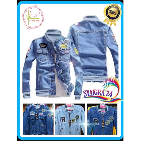 JAKET BOMBER JENS MODEL TERBARU JAKET PRIA JEAN PRIA