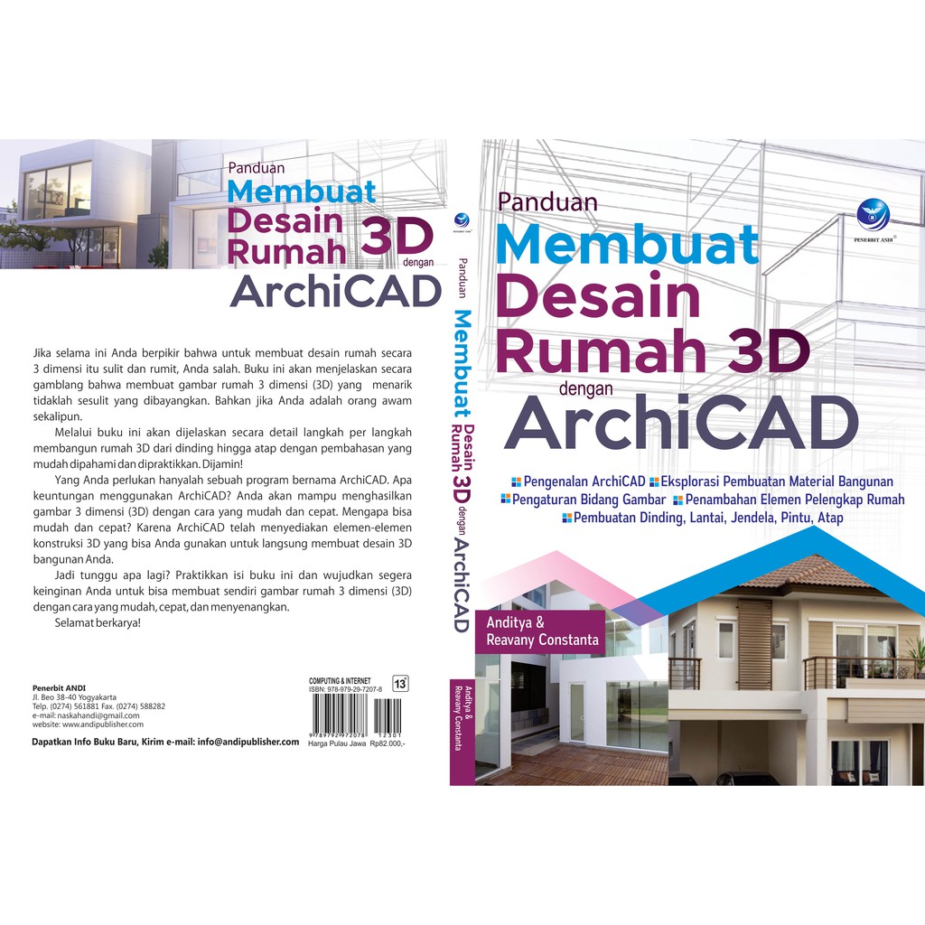 Jual Panduan Membuat Desain Rumah 3D Dengan Archicad Indonesia Shopee Indonesia