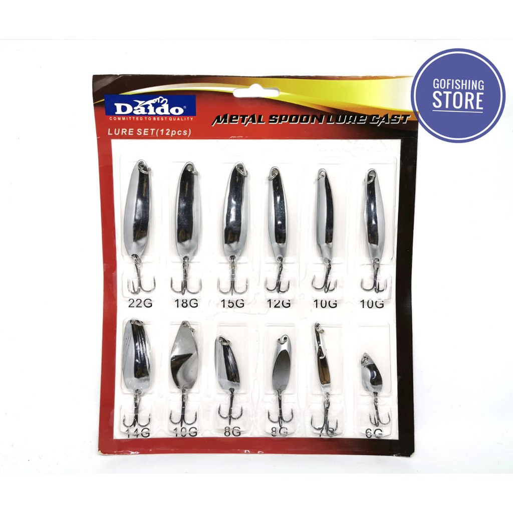 LURE METAL SPOON DAIDO 6gr - 22gr / pcs