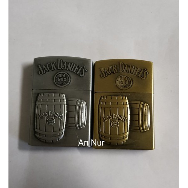 Korek Api Roda Model ZP KOREK MINYAK - Motif Jack Daniels - Lighter Mancis - Korek 9335