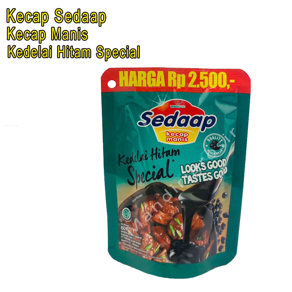 Kecap Manis *Sedaap * Kedelai Hitam Special *60ml