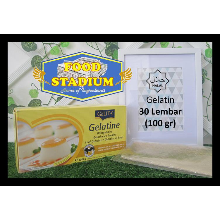 

Gelatin Sheet Halal By Gelita, 100 Gr / 30 Lembar Obral