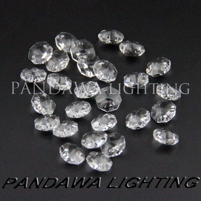 Kristal 14mm oktagon aksesoris lampu hias, chandelier, crone