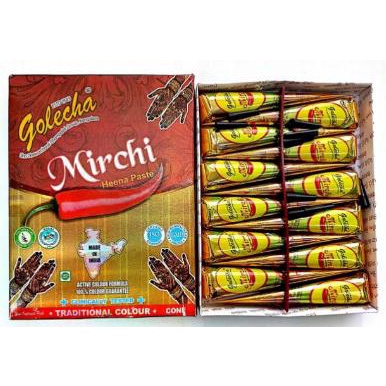 [HALAL] [BPOM] * NCC * Golecha Henna Pasta Cone Magic Heena Paste Made In India - Netto