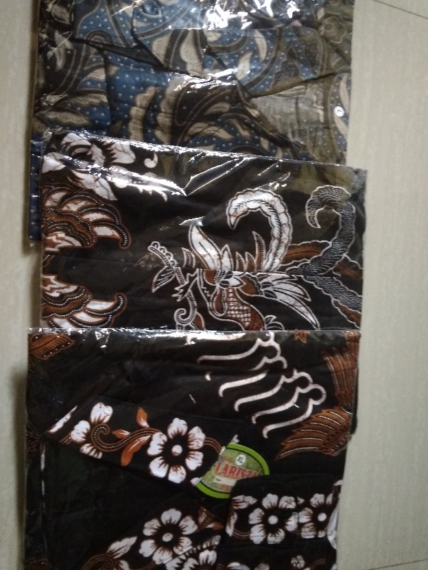 Atasan Batik Pria Lengan Panjang Pekalongan M L Xl
