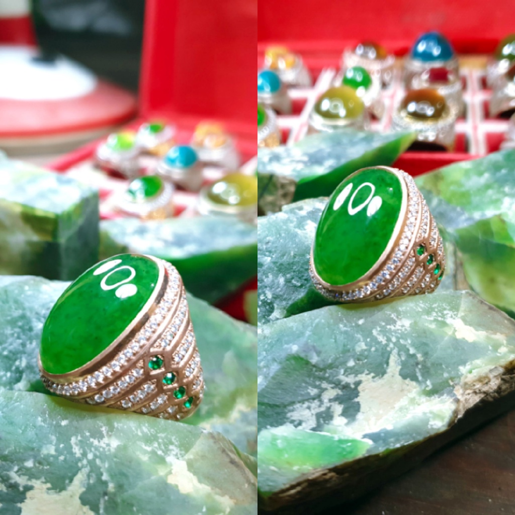 BATU LUMUT HIJAU TUA TOTOL GERIMIS SUPER KODE2553