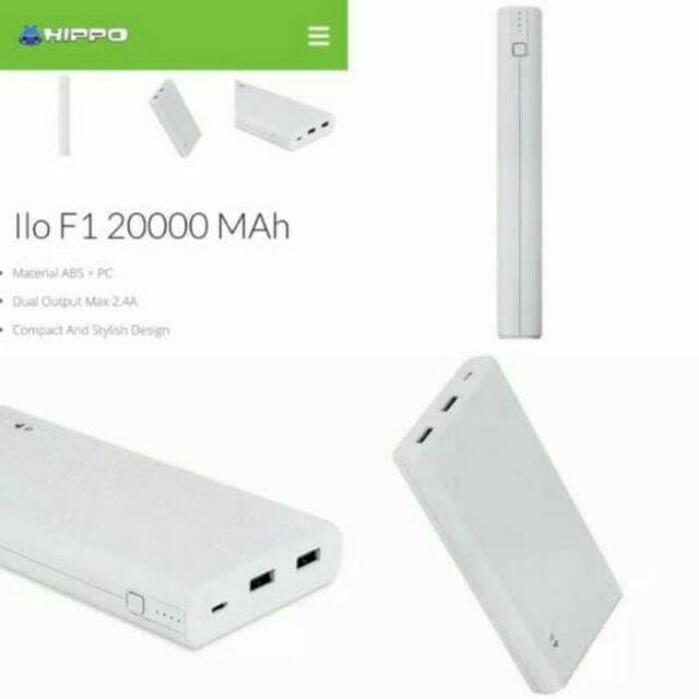 Powerbank Hippo ILO F1 20000 MAh